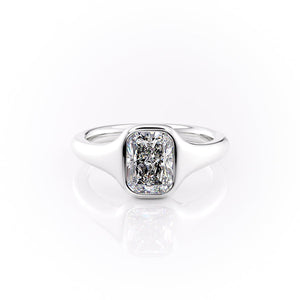 The Stella Set With A 2 Carat Radiant Moissanite