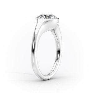 The Stella Set With A 1 Carat Radiant Lab Diamond