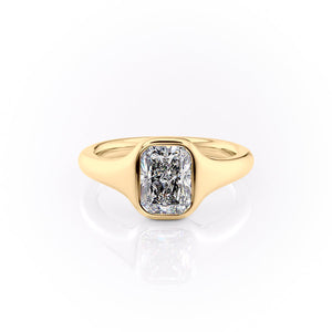 The Stella Set With A 1 Carat Radiant Lab Diamond
