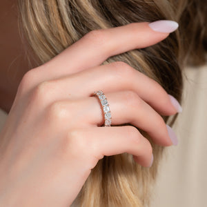 4ct Asscher Eternity