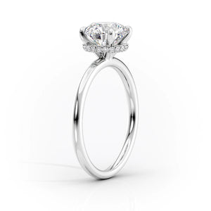 The Alex Set With A 5 Carat Cushion Moissanite