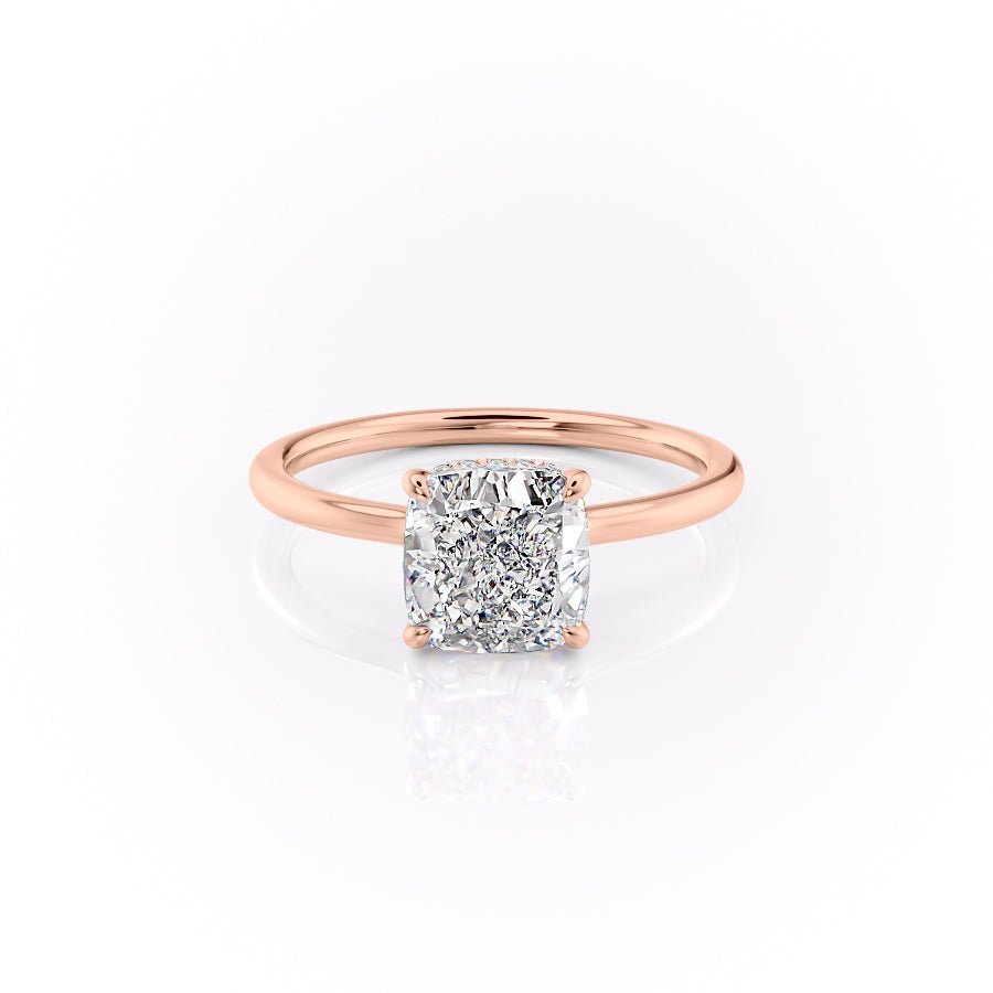 The Aline Set With A 5 Carat Cushion Moissanite