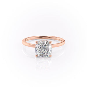 The Aline Set With A 3 Carat Cushion Lab Diamond
