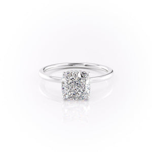 The Aline Set With A 1 Carat Cushion Lab Diamond