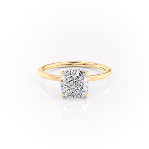 The Aline Set With A 5 Carat Cushion Moissanite