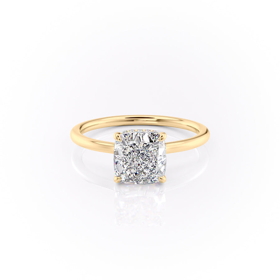 The Aline Set With A 1.5 Carat Cushion Lab Diamond