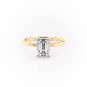 The Aline Set With A 1 Carat Emerald Lab Diamond