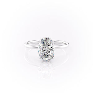 The Aline Set With A 2.5 Carat Oval Lab Diamond