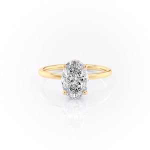 The Aline Set With A 5 Carat Oval Moissanite