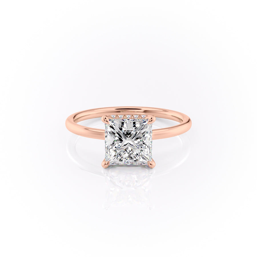The Aline Set With A 3 Carat Princess Moissanite