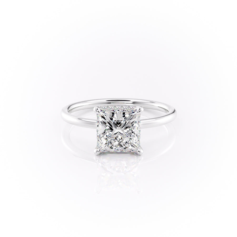 The Aline Set With A 2 Carat Princess Lab Diamond