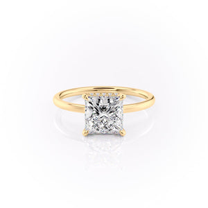The Aline Set With A 5 Carat Princess Moissanite