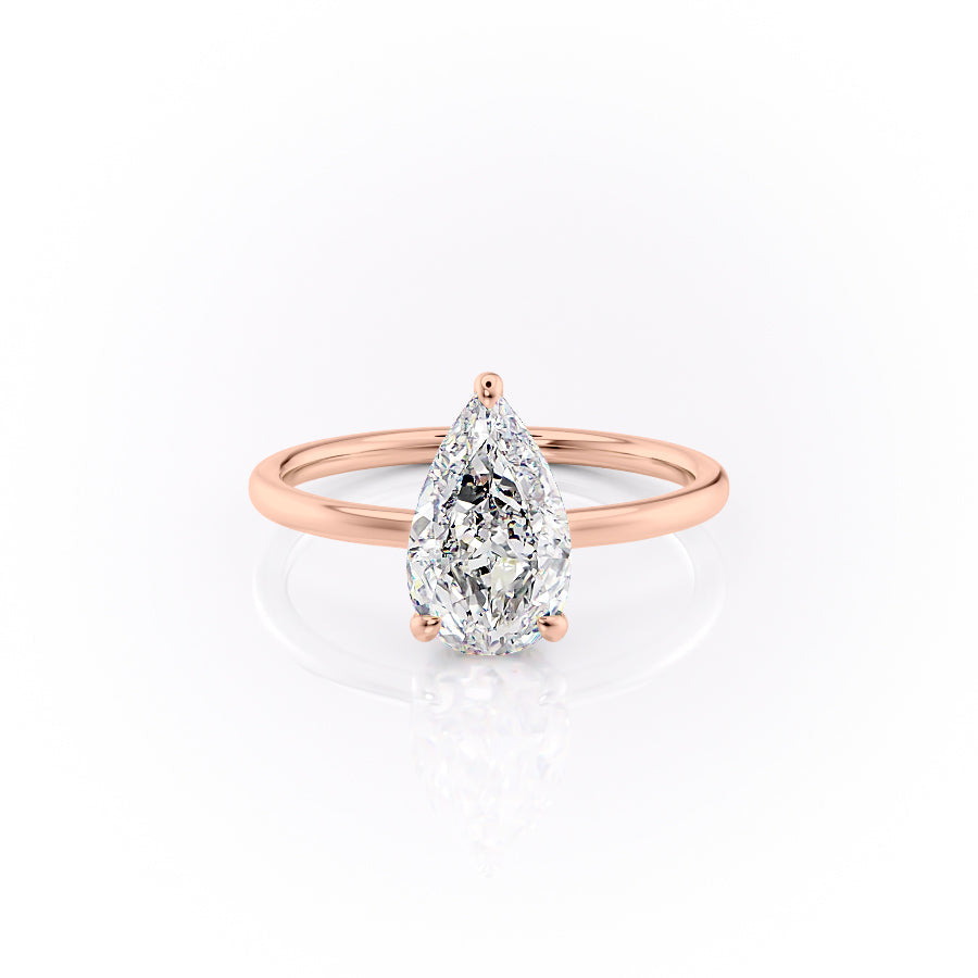 The Aline Set With A 2 Carat Pear Moissanite