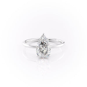 The Aline Set With A 5 Carat Pear Moissanite