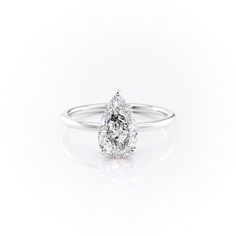 The Aline Set With A 3 Carat Pear Lab Diamond