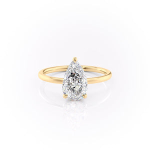 The Aline Set With A 4 Carat Pear Moissanite
