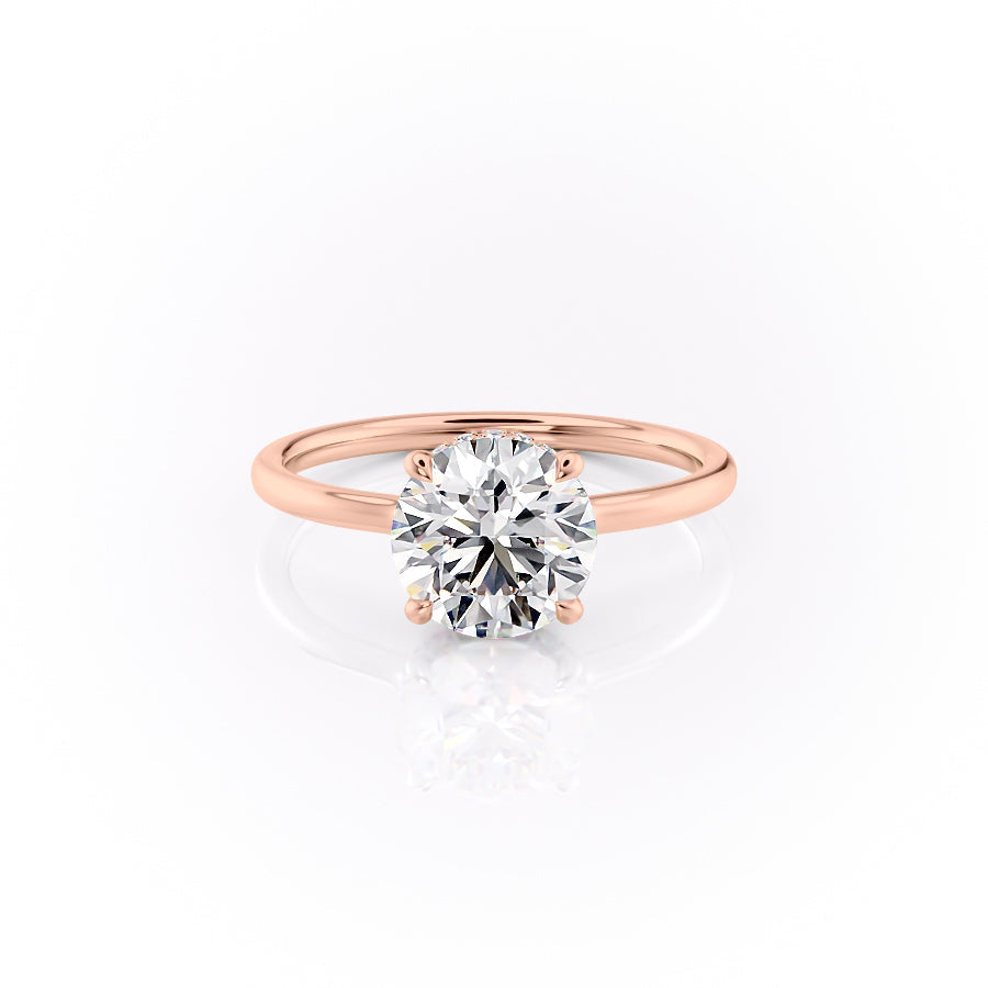 The Aline Set With A 2 Carat Round Moissanite