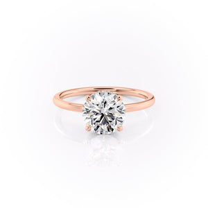 The Aline Set With A 5 Carat Round Moissanite