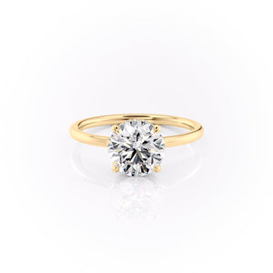 The Aline Set With A 1 Carat Round Moissanite