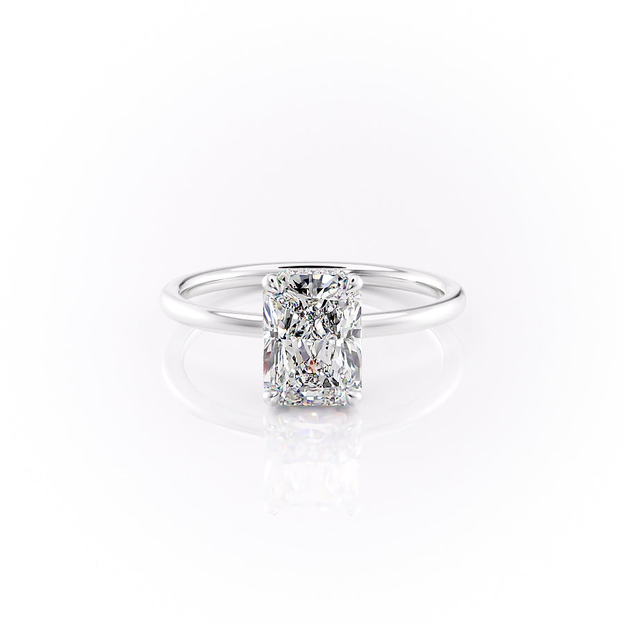 The Aline Set With A 1 Carat Radiant Lab Diamond