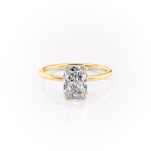 The Aline Set With A 2 Carat Radiant Moissanite