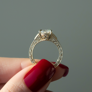 The Violet Set With A 2.5 Carat Oval Lab Diamond