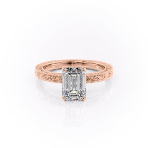The Sierra Set With A 3 Carat Emerald Lab Diamond