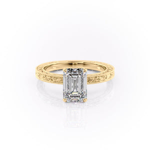 The Sierra Set With A 2.5 Carat Emerald Lab Diamond
