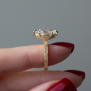 The Sierra Set With A 1 Carat Marquise Lab Diamond