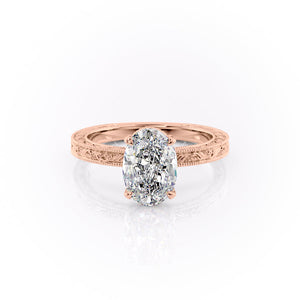 The Sierra Set With A 4 Carat Oval Moissanite