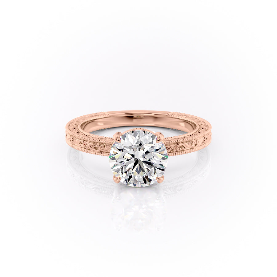 The Sierra Set With A 1.5 Carat Round Lab Diamond
