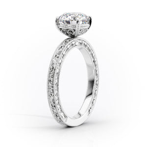The Sierra Set With A 1.5 Carat Round Lab Diamond