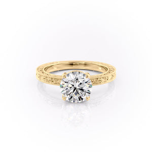 The Sierra Set With A 1 Carat Round Lab Diamond