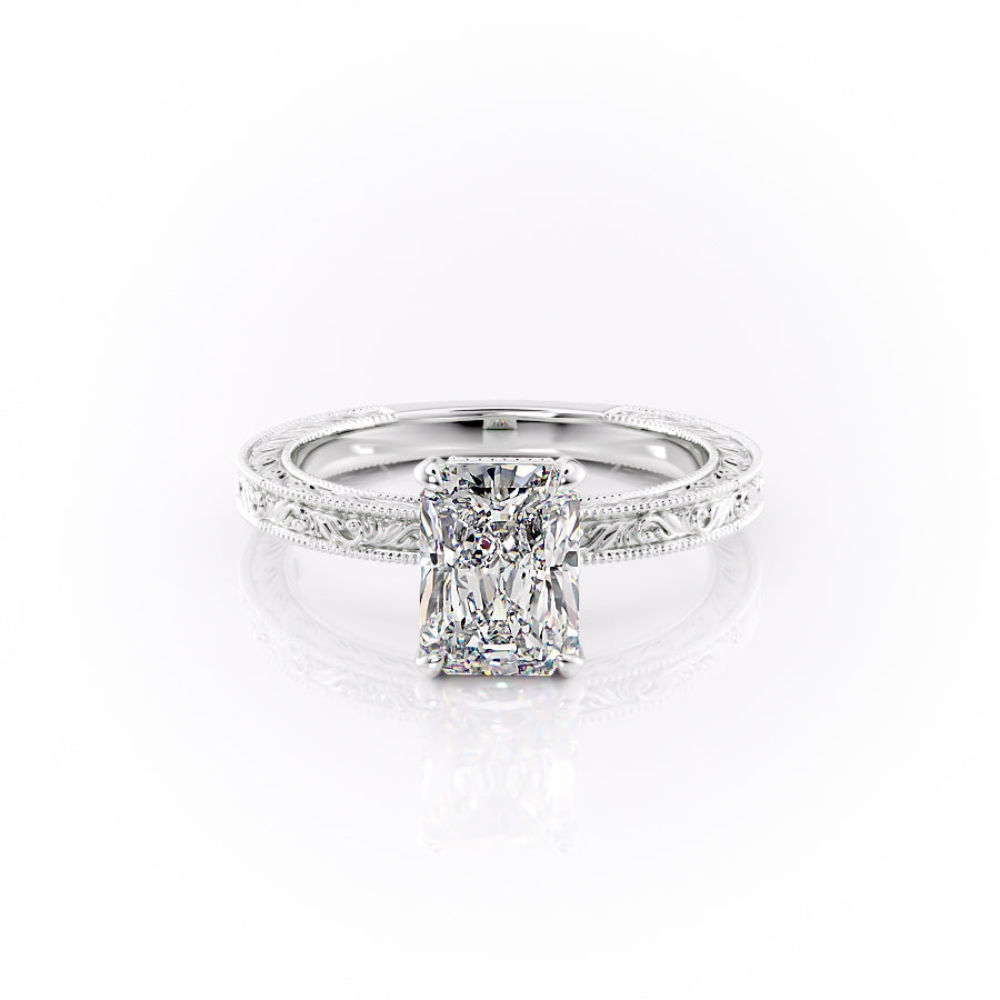 The Sierra Set With A 3 Carat Radiant Lab Diamond