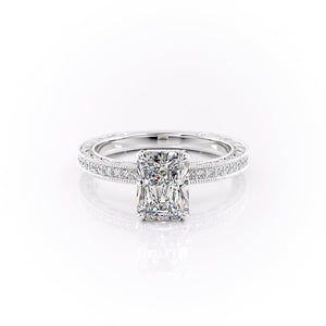 The Pave Sierra Set With A 3 Carat Radiant Lab Diamond