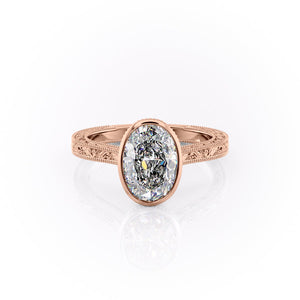 The Bezel Sierra Set With A 1.5 Carat Oval Moissanite