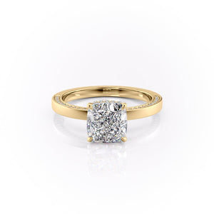 The Sydney Set With A Cushion Moissanite