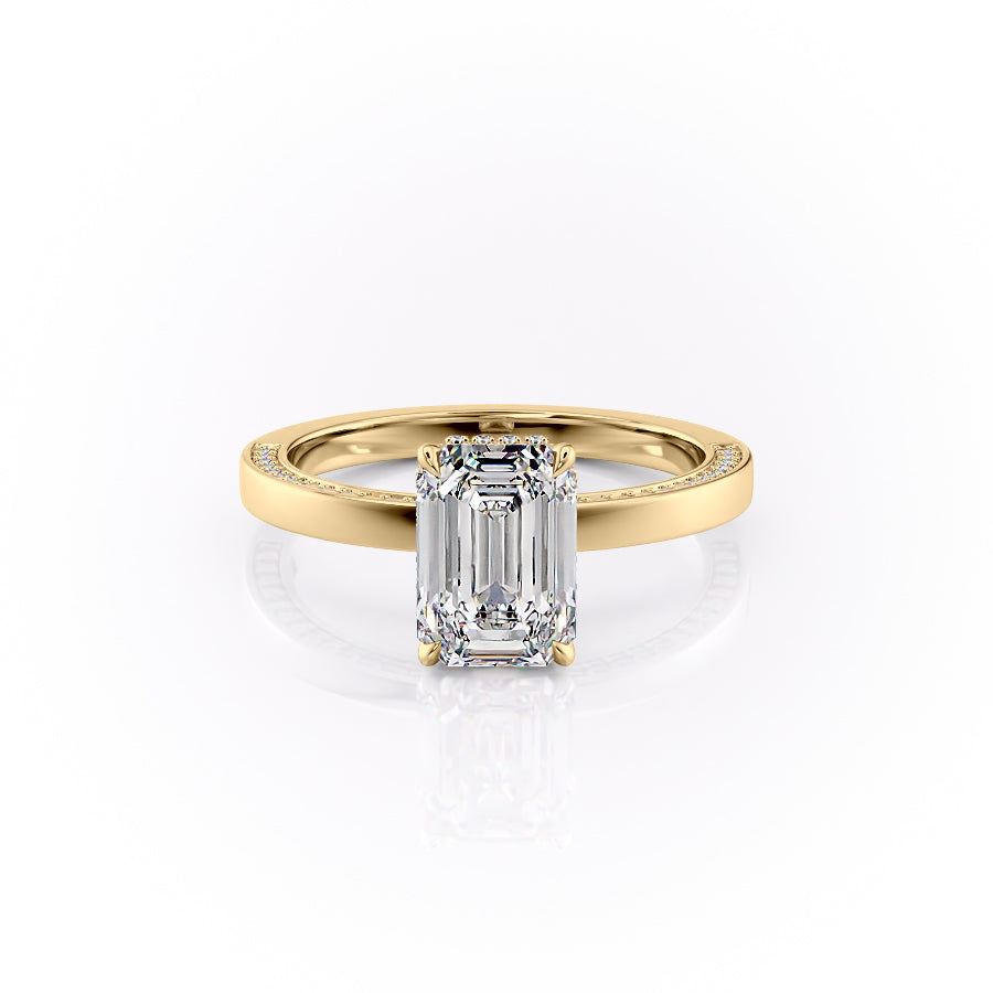 The Sydney Set With A Emerald Moissanite
