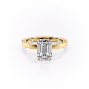 The Sydney Set With A Emerald Moissanite