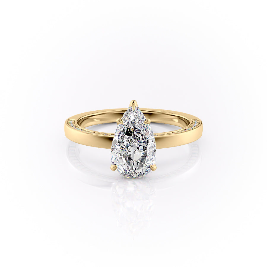The Sydney Set With A Pear Moissanite