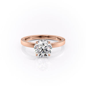 The Sydney Set With A Round Moissanite