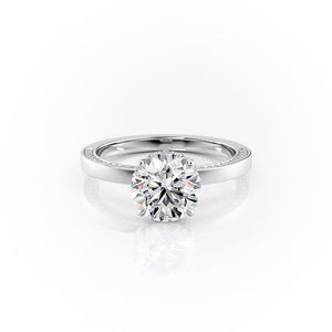 The Sydney Set With A Round Moissanite