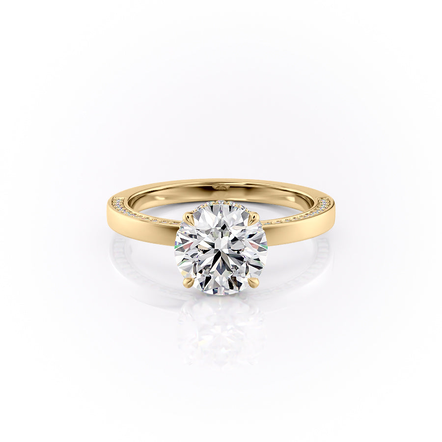 The Sydney Set With A Round Moissanite