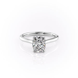The Morgan Set With A Elongated Cushion Moissanite