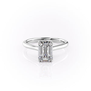 The Morgan Set With A Emerald Moissanite