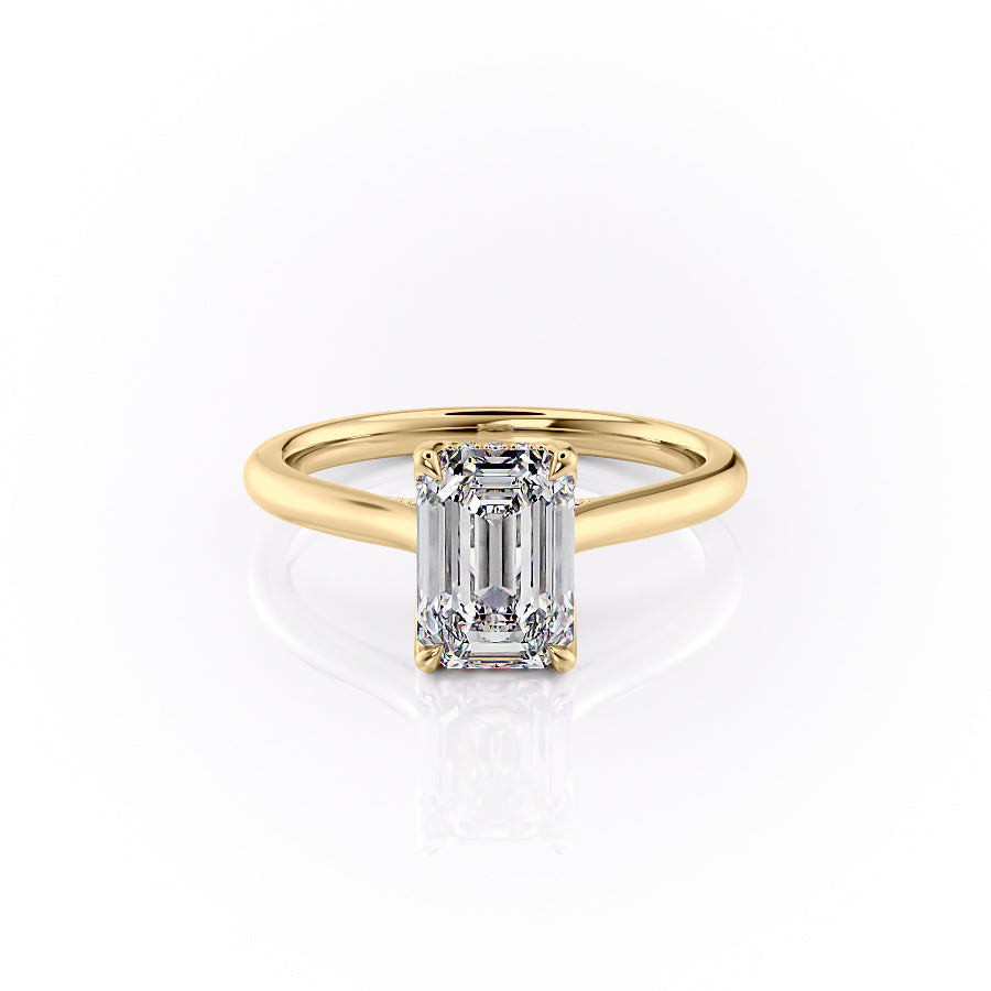 The Morgan Set With A Emerald Moissanite
