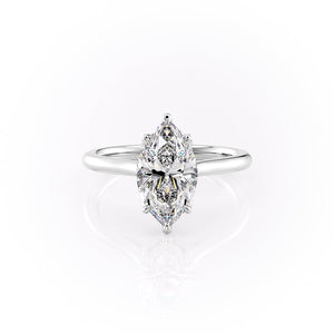 The Morgan Set With A Marquise Moissanite