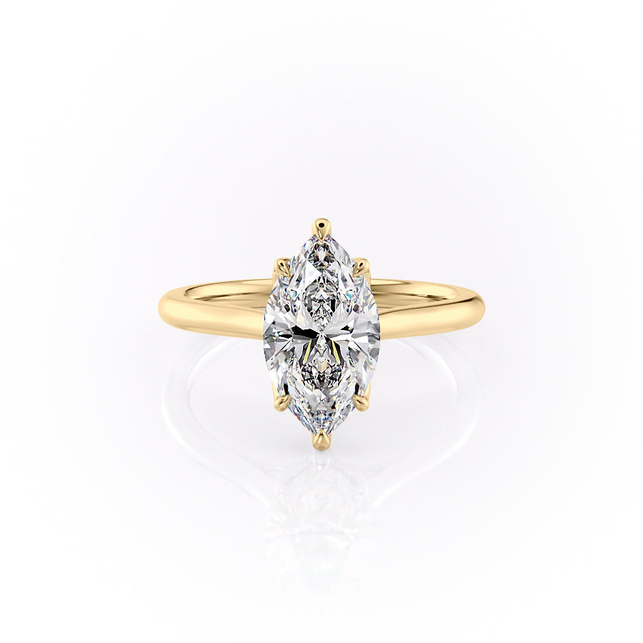 The Morgan Set With A Marquise Moissanite