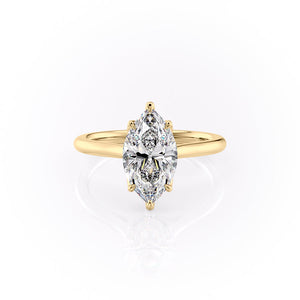 The Morgan Set With A Marquise Moissanite