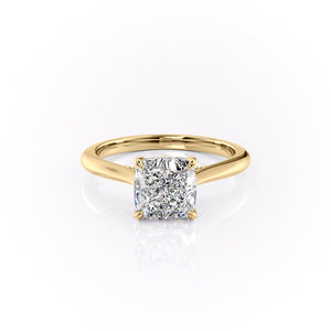The Miranda Set With A Cushion Moissanite